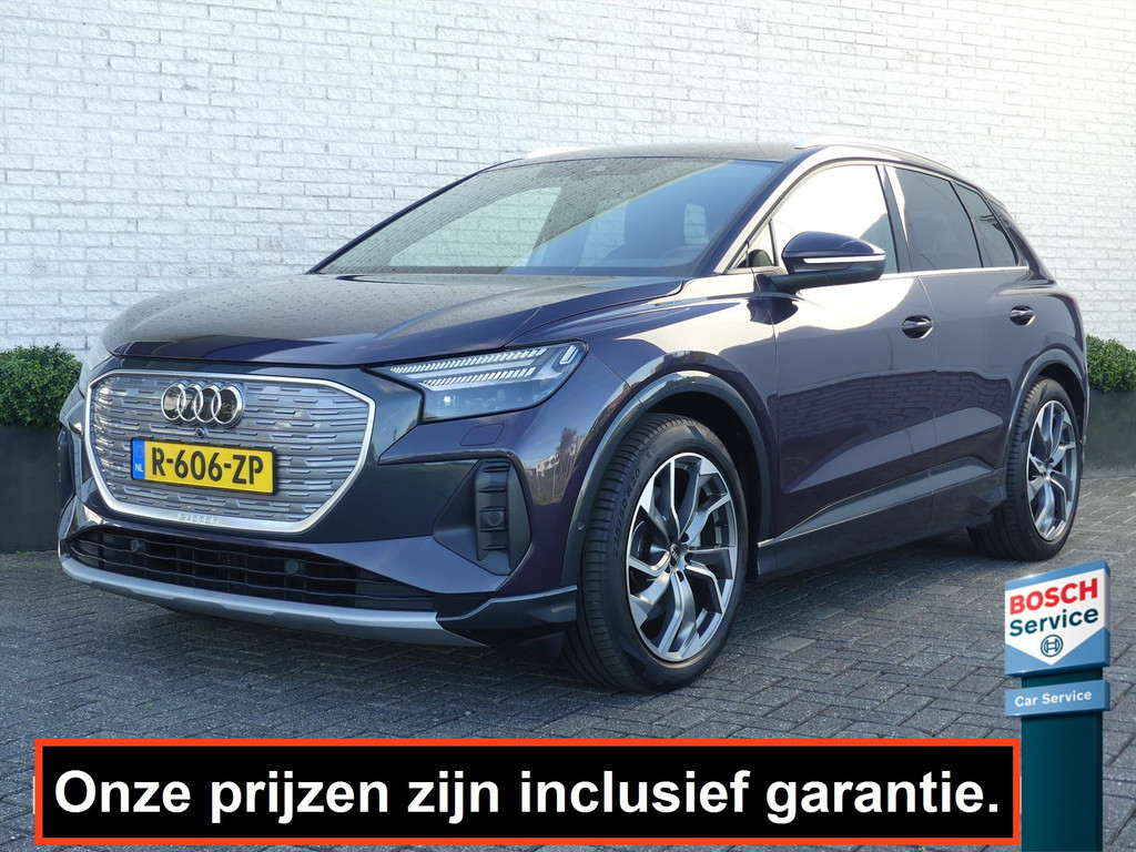 Audi Q4 e-tron 77 kWh 40 ADVANCED 204PK SOH97% LEER/CAMERA/TREKHAAK/20INCH/STOELVERW.